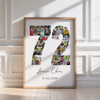 72 Birthday Photo Collage