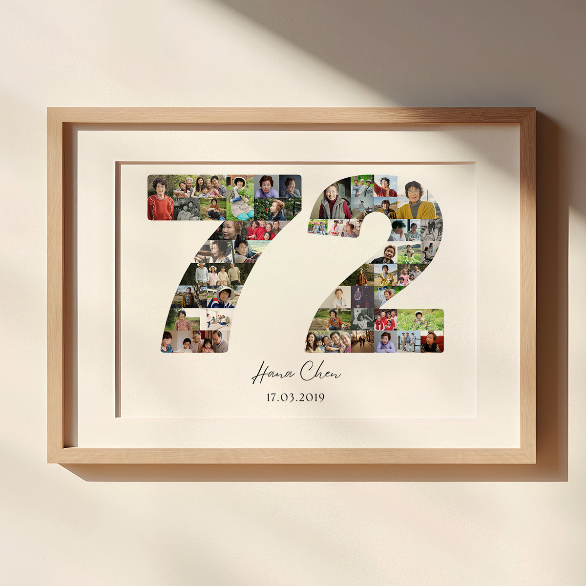 72 Birthday Photo Collage