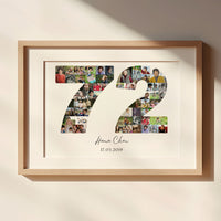 72 Birthday Photo Collage