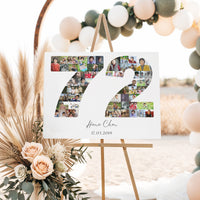 72 Birthday Photo Collage