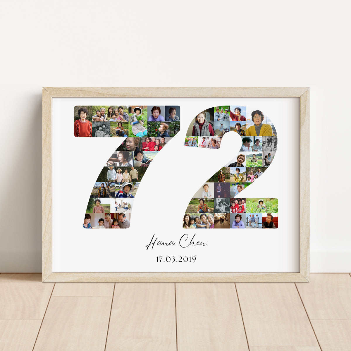 72 Birthday Photo Collage