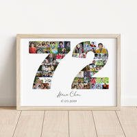 72 Birthday Photo Collage