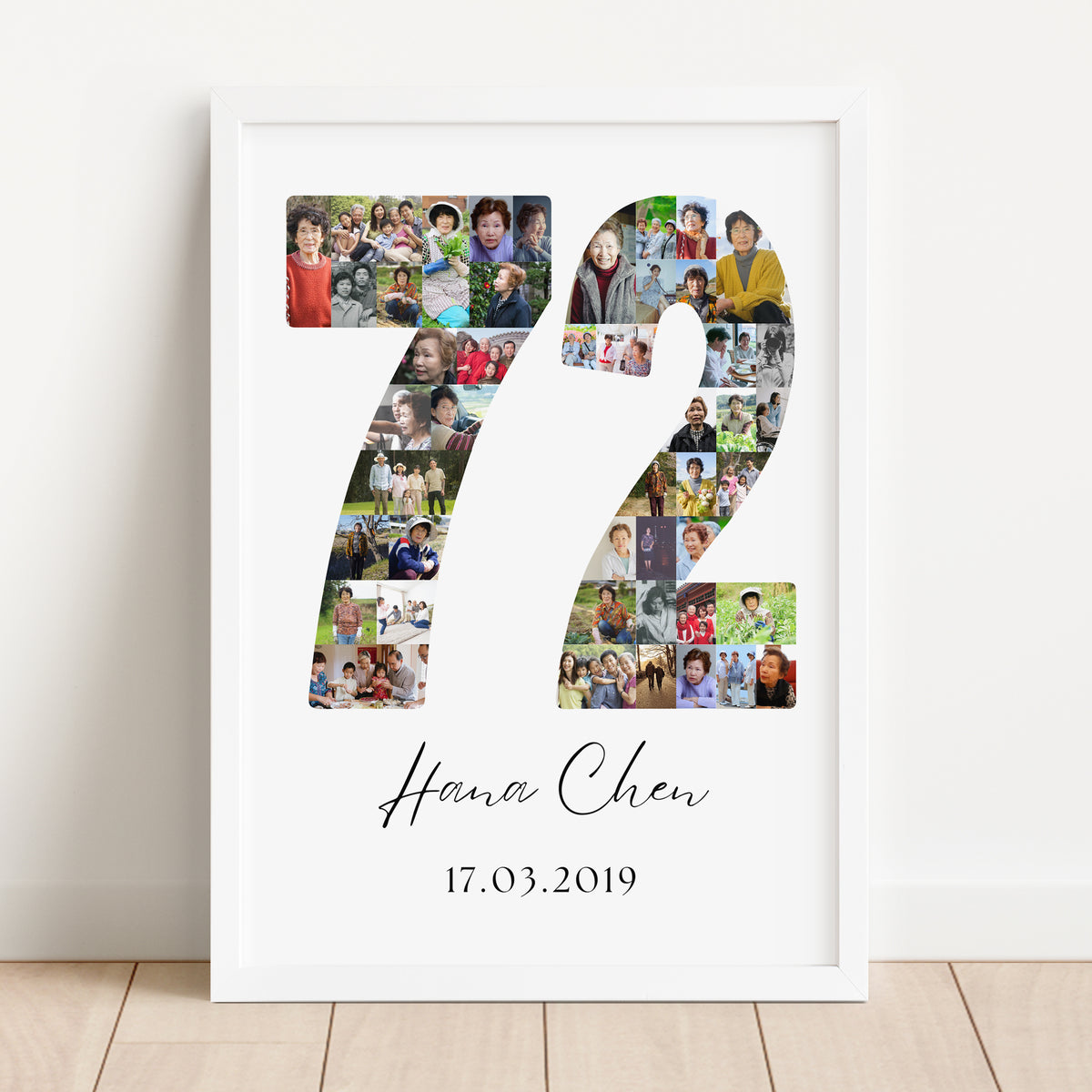 72 Birthday Photo Collage