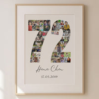 72 Birthday Photo Collage