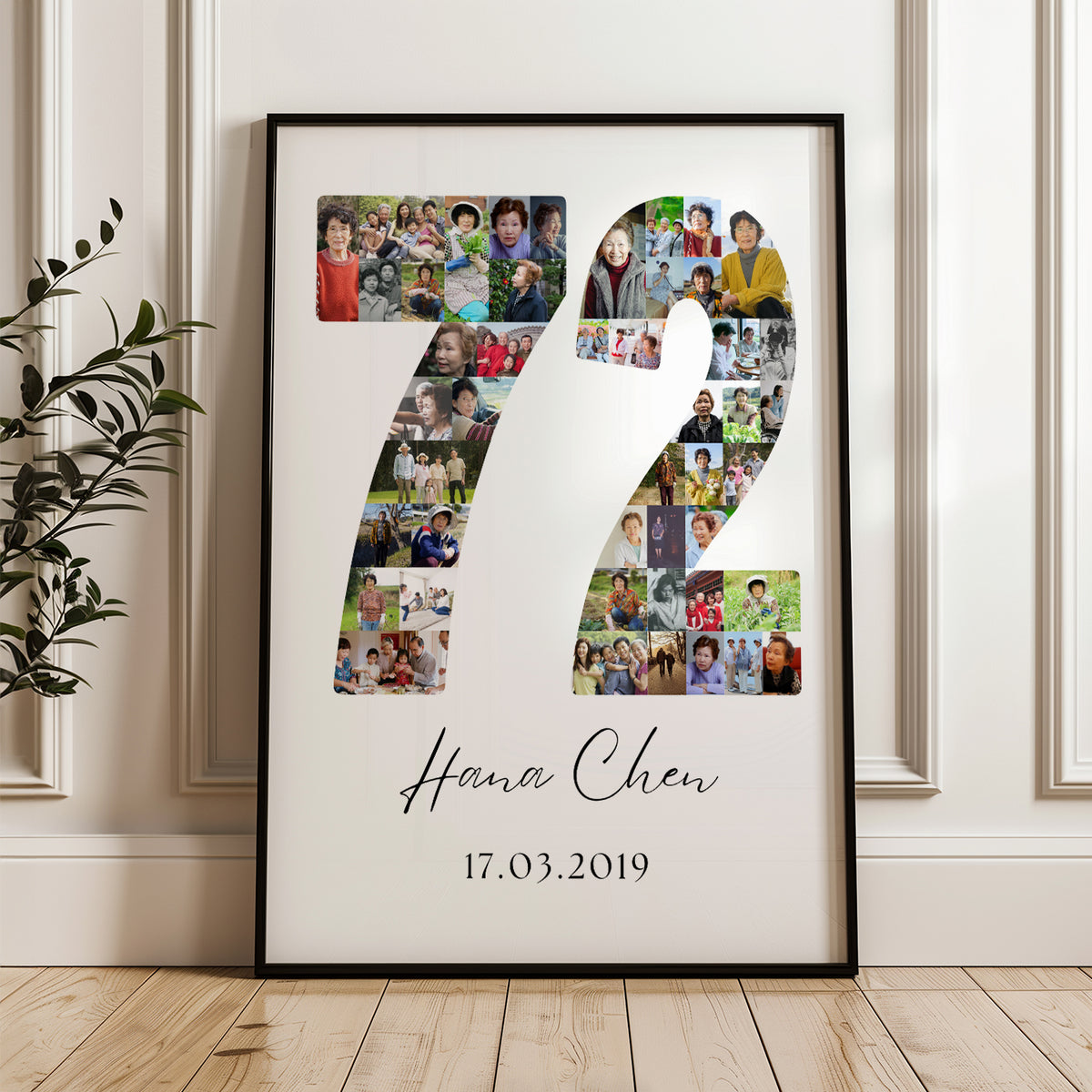 72 Birthday Photo Collage