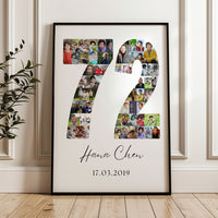 72 Birthday Photo Collage