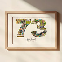 73 Birthday Photo Collage
