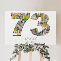 73 Birthday Photo Collage