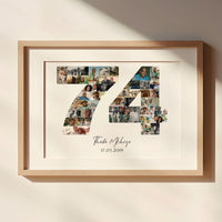 74 Birthday Photo Collage