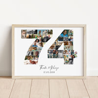 74 Birthday Photo Collage