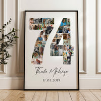 74 Birthday Photo Collage