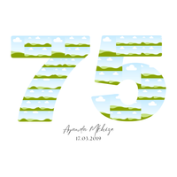 75 Birthday Photo Collage