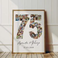 75 Birthday Photo Collage