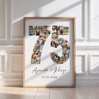 75 Birthday Photo Collage