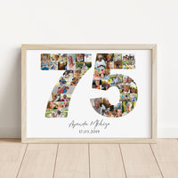 75 Birthday Photo Collage