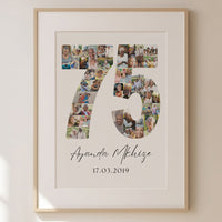 75 Birthday Photo Collage
