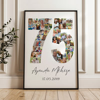 75 Birthday Photo Collage