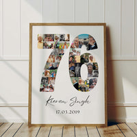 76 Birthday Photo Collage