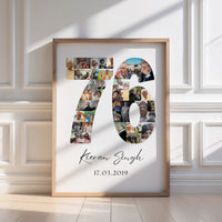 76 Birthday Photo Collage