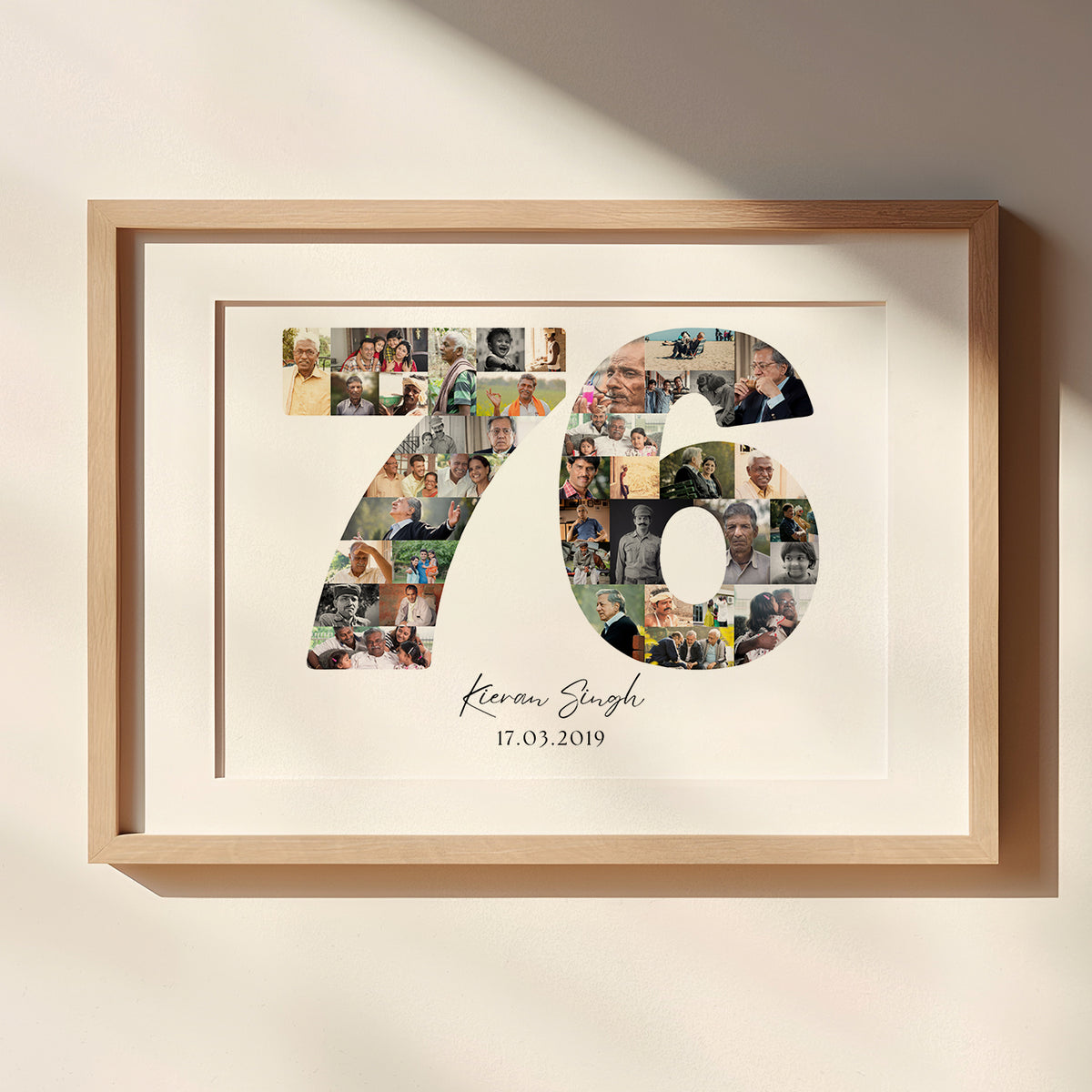 76 Birthday Photo Collage
