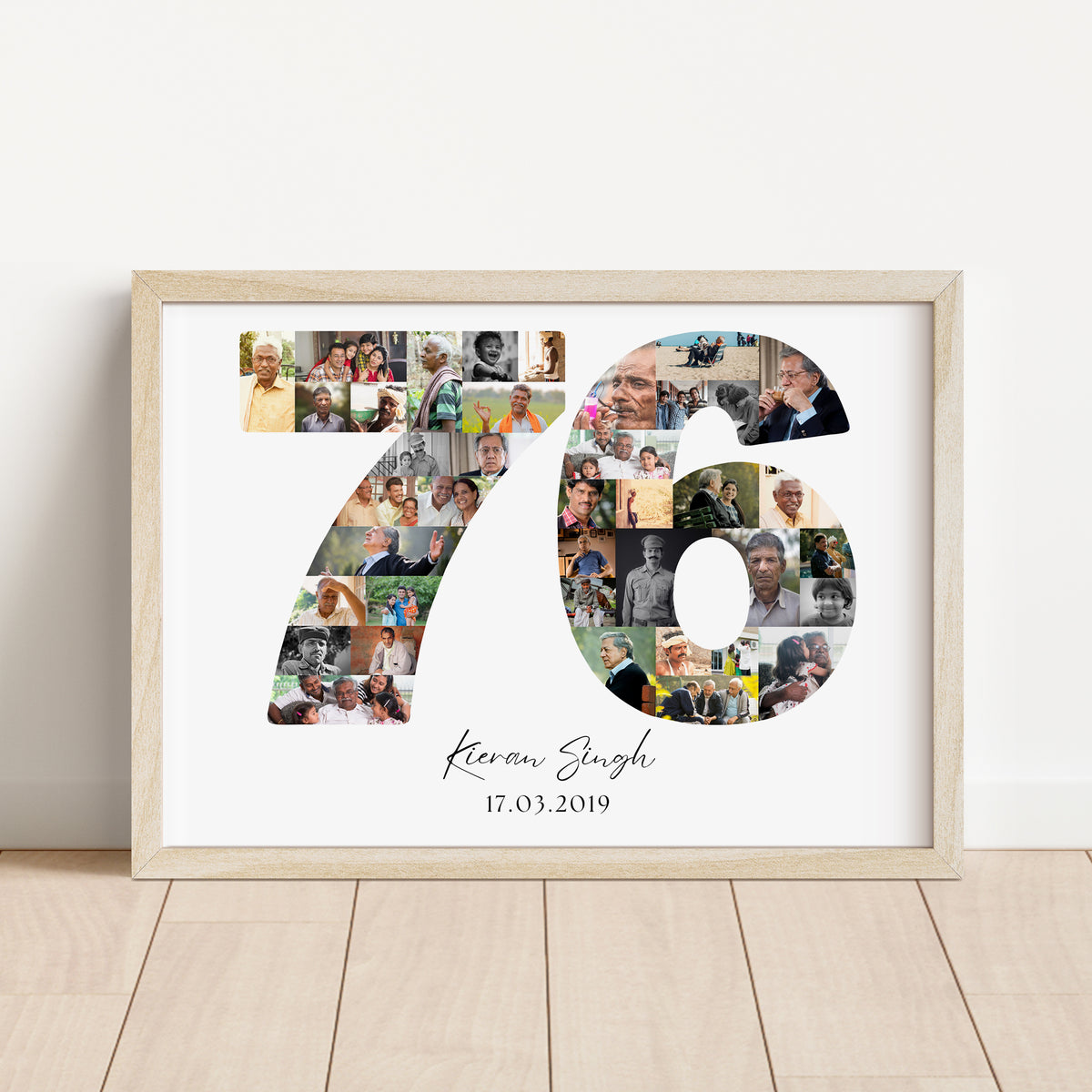 76 Birthday Photo Collage