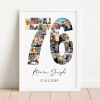76 Birthday Photo Collage