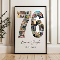 76 Birthday Photo Collage