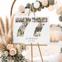 77 Birthday Photo Collage