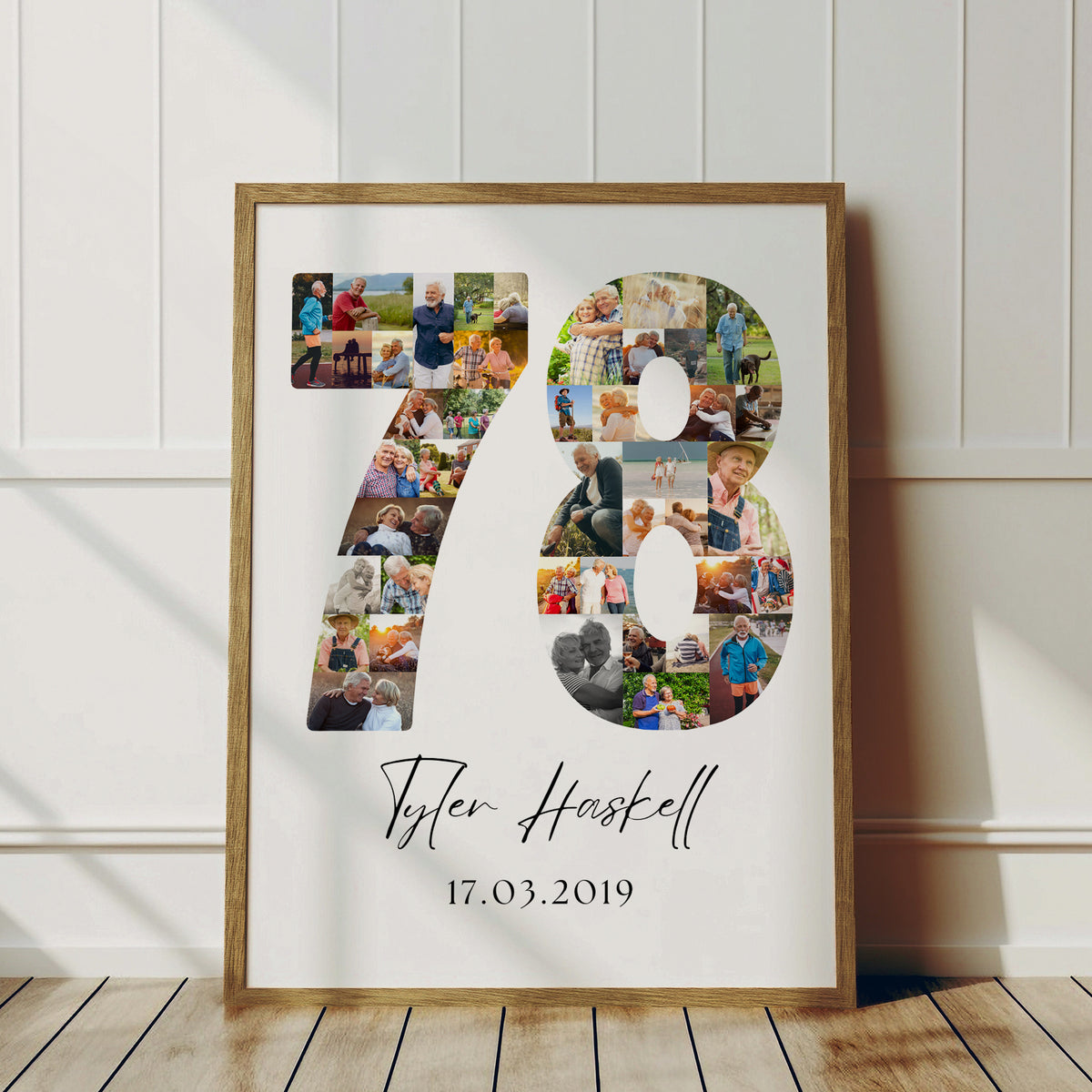 78 Birthday Photo Collage