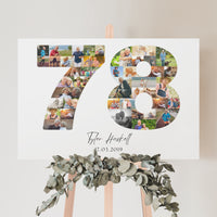 78 Birthday Photo Collage