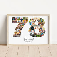 78 Birthday Photo Collage