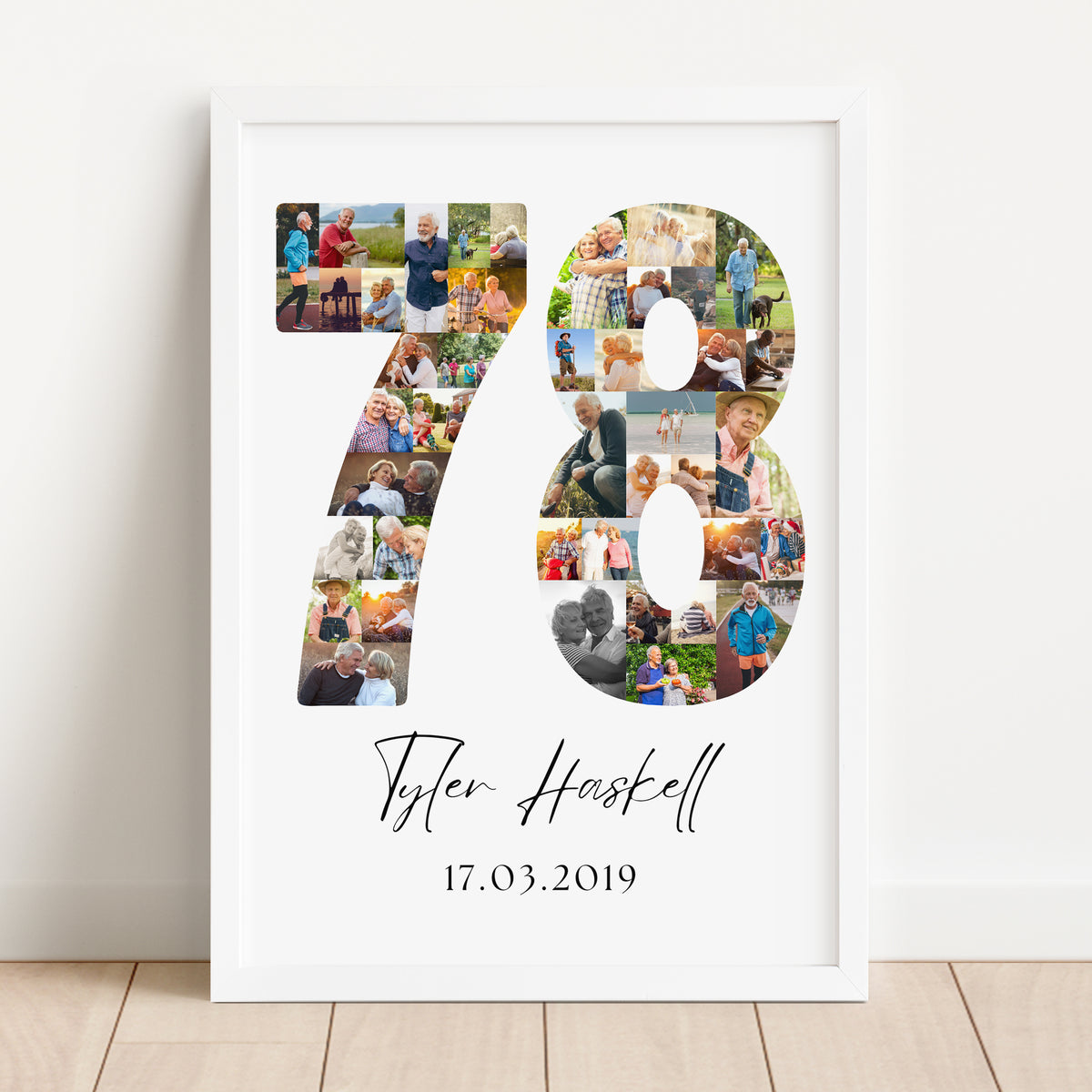 78 Birthday Photo Collage