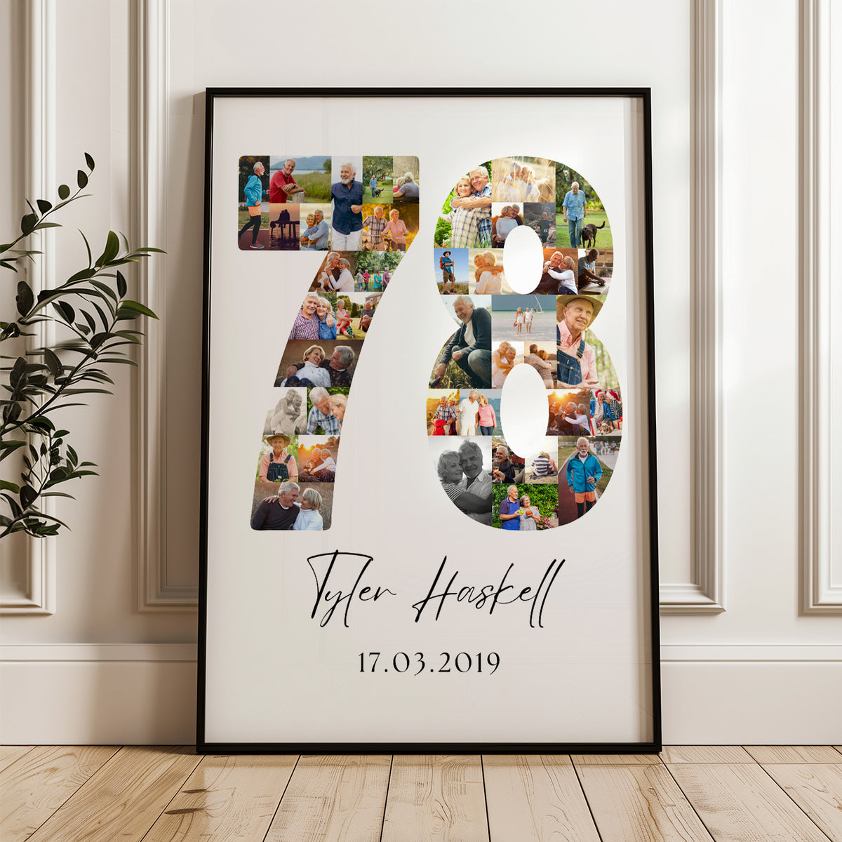 78 Birthday Photo Collage