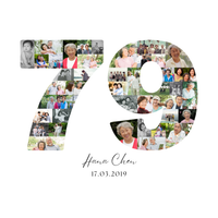 79 Birthday Photo Collage