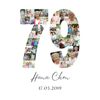 79 Birthday Photo Collage