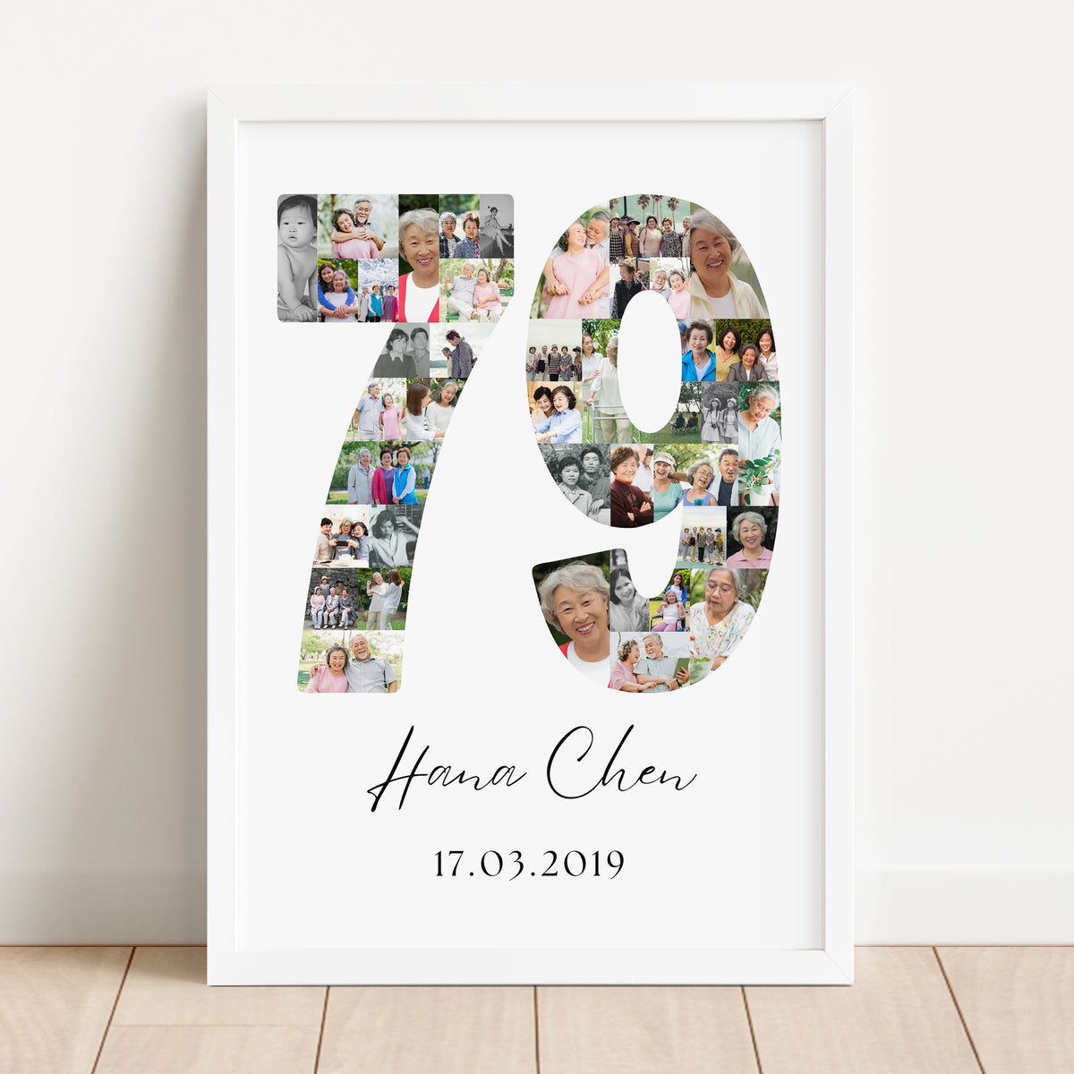 79 Birthday Photo Collage