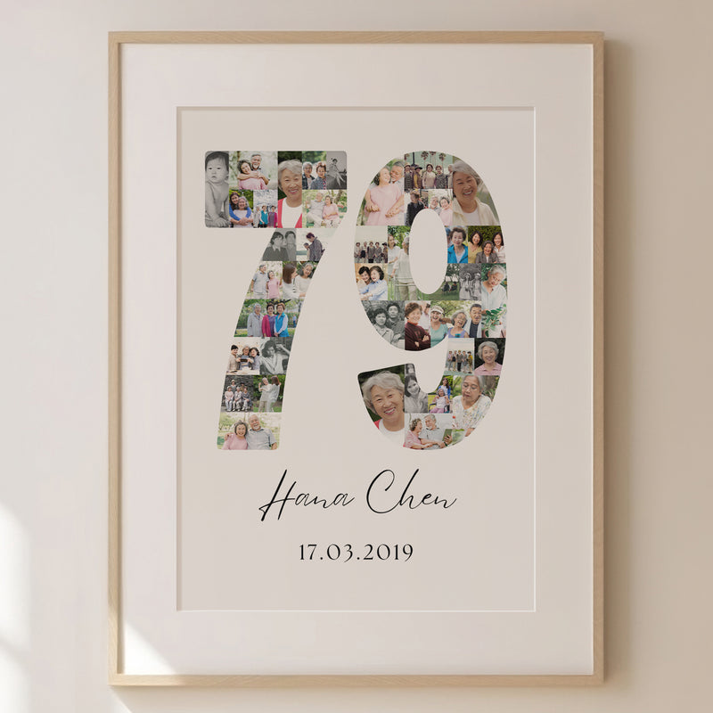 79 Birthday Photo Collage