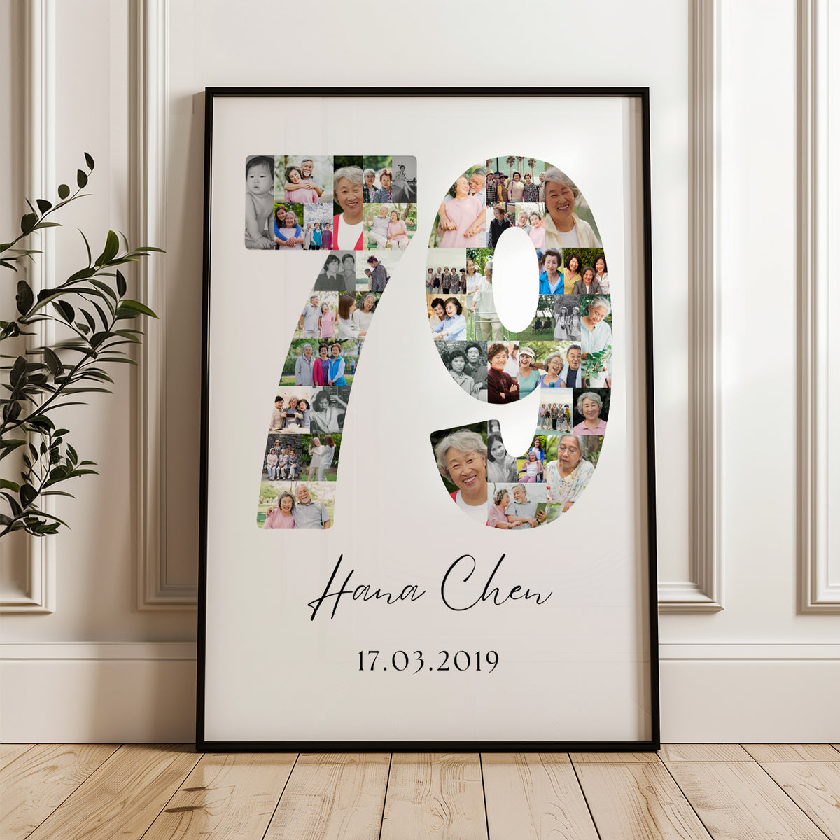 79 Birthday Photo Collage