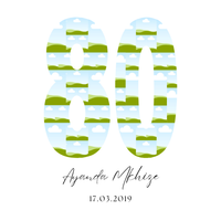 80 Birthday Photo Collage