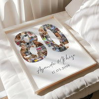 80 Birthday Photo Collage