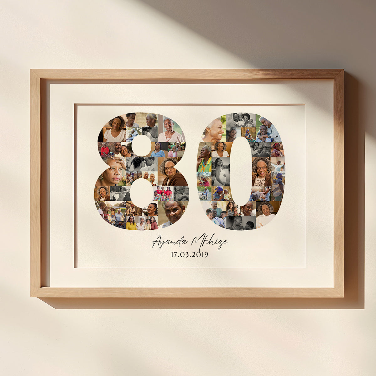 80 Birthday Photo Collage