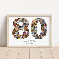 80 Birthday Photo Collage