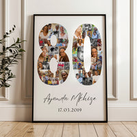 80 Birthday Photo Collage