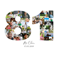 81 Birthday Photo Collage