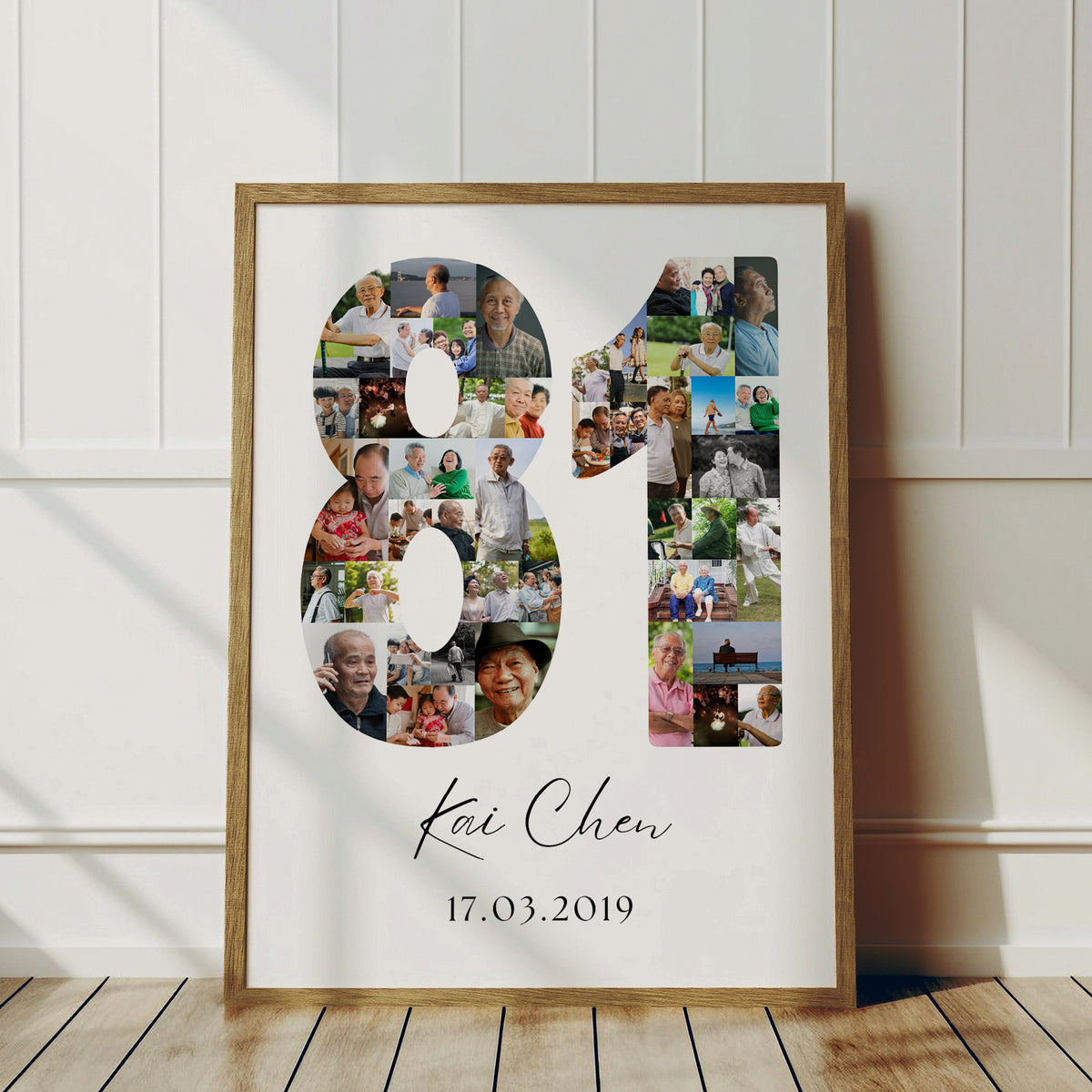 81 Birthday Photo Collage