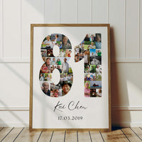 81 Birthday Photo Collage