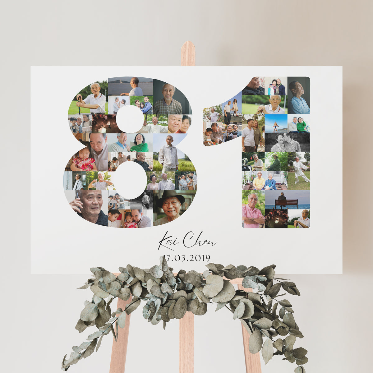 81 Birthday Photo Collage