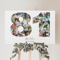 81 Birthday Photo Collage