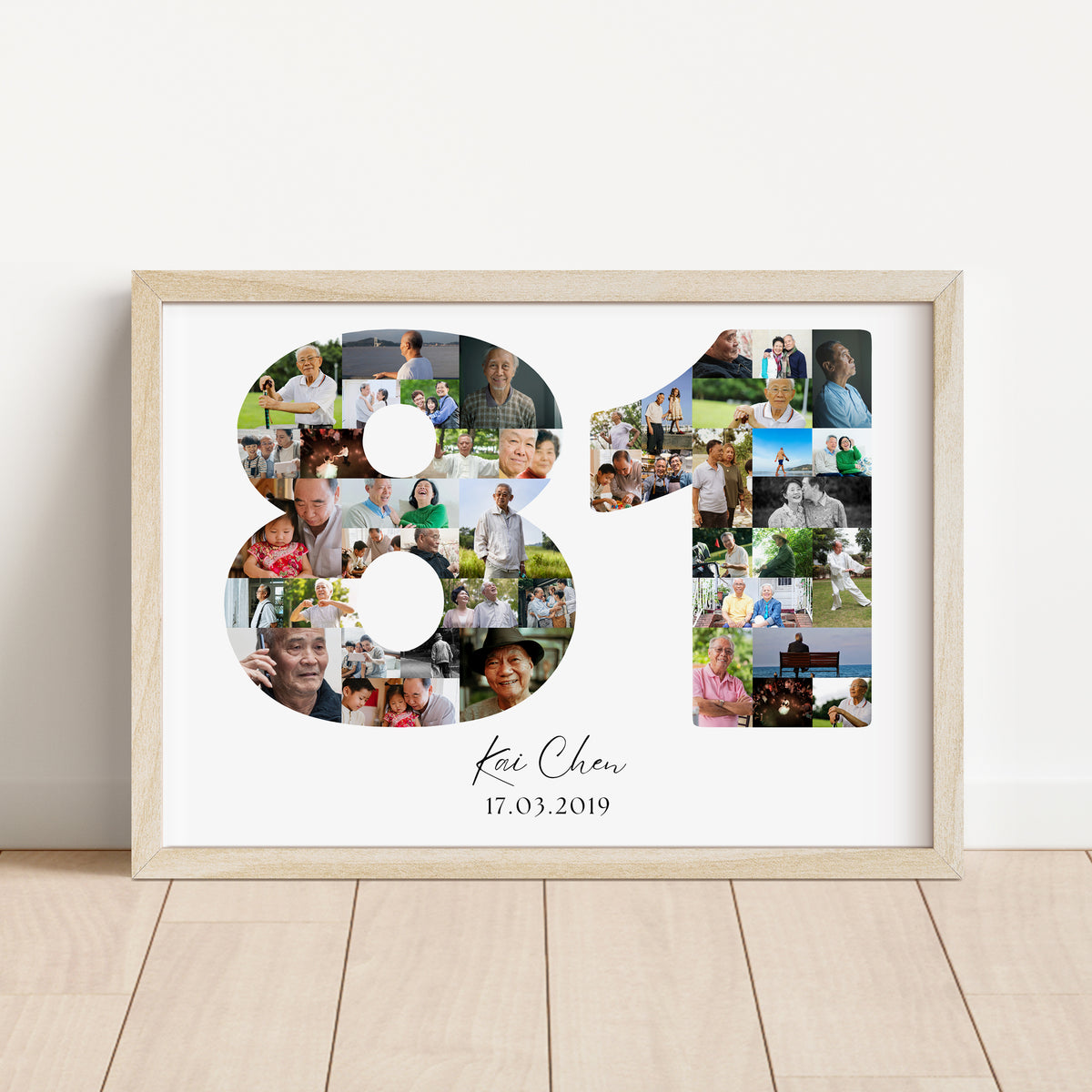 81 Birthday Photo Collage