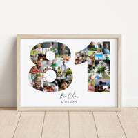 81 Birthday Photo Collage